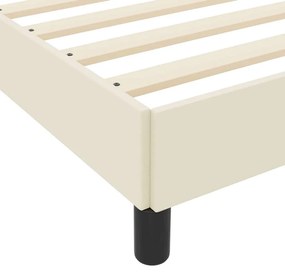 Ágy matracmal Krém 100 x 200 cm Műbőr
