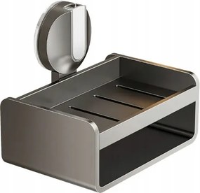 Falra szerelhető tapadókorongos szappantartó szivacs Grafit szín