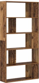 vidaXL Könyvespolc Öreg fa 80 x 24 x 159 cm Faanyag