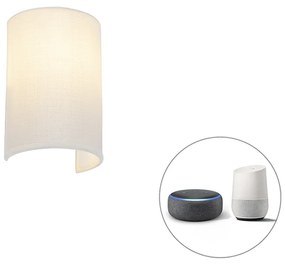 Okos fali lámpa fehér, beleértve a Wifi A60 - Simple Drum Jute