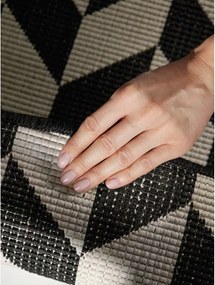 Fekete-krémszínű kültéri-beltéri futószőnyeg 80x200 cm Haringey Terrick – Ted Baker