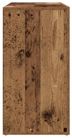 Oldalszekrény Régi fa Tömör újrahasznosított fa 120 x 36 x 69 cm
