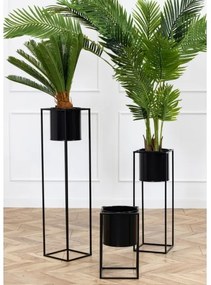 RING virágtartó állvány 40x23 cm fekete