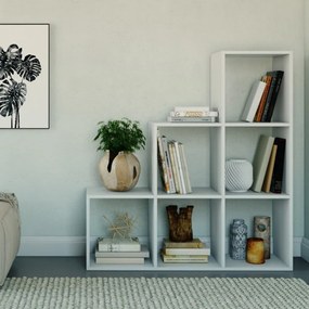 Drohmo Step 3X3 polc, 115x115x30 cm, fehér