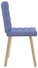 vidaXL étkezőszékek 2 db Jeans kék szövet