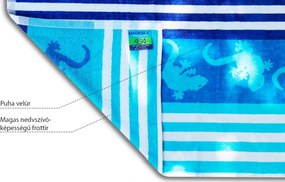 Crazy Gekko színes strandtörölköző