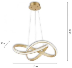 Paul Neuhaus 8291-12 - LED Dimmelhető csillár zsinóron MELINDA LED/30W/230V