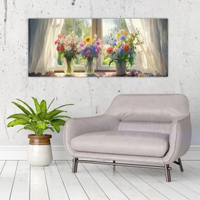 Kép - Csokor az ablaknál (120x50 cm)