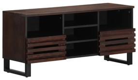barna tömör mangófa TV-szekrény 100 x 34 x 46 cm