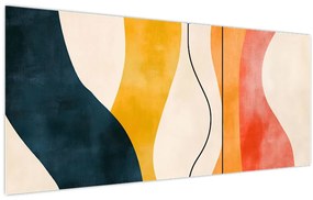 Kép - Minimalista színes illusztráció II. (120x50 cm)