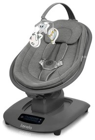 Lionelo - BLOSSOM zenélő babahinta betonszürke + távirányítóval