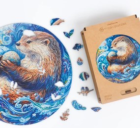 Vízi vidra fa puzzle