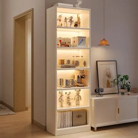 Könyvespolc 4 polcos 180x50cm tölgy FUR1831-3