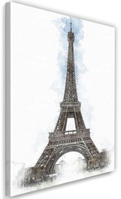 Gario Vászonkép Eiffel-torony kézzel festett formában - Cornel Vlad Méret: 40 x 60 cm