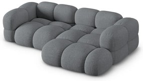 Szürke sarokkanapé (jobb oldali-heverő résszel) Loretto – Cosmopolitan Design