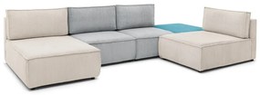 Kordbársony sarokkanapé (variálható) Nihad modular – Bobochic Paris