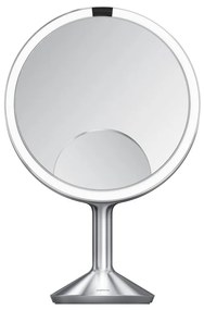 Kozmetikai tükör világítással-nagyítós (ötszörös) ø 25 cm Sensor Trio Max – simplehuman