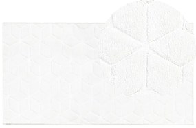 Fehér műnyúlszőrme szőnyeg 80 x 150 cm THATTA Beliani