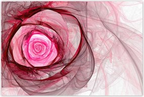 Poszterek 120x80 Rózsaszín fraktál rózsa