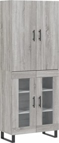 vidaXL szürke sonoma szerelt fa magasszekrény 69,5 x 34 x 180 cm