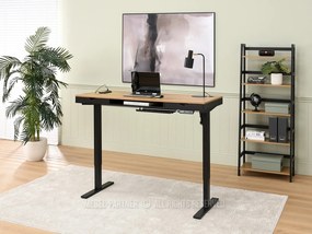 PC asztal Osto 140 (fekete tölgy + fekete). 1109839