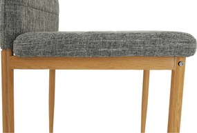 Szék, világosszürke anyag/bükk, COLETA NOVA