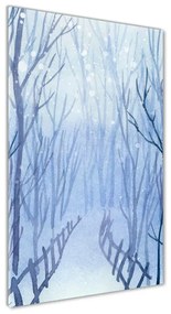 Üvegfotó Erdőben télen osv-122794428