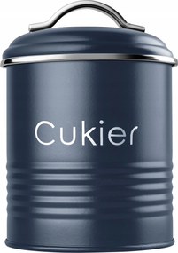 Cukortartó Rendszerező 750 ml Konyhai Fedéllel Sötétkék