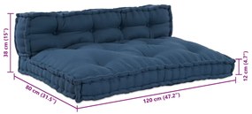 Pallet Sofa Párna 2 pcs Indigó szövet