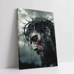 Jézus Krisztus töviskoronás vászonkép 75x100