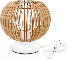 Éjjeli lámpa Loft asztali lámpa led E27 Fa