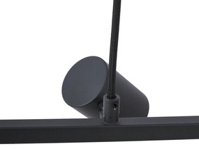 Modern fekete függőlámpa 6 izzós - Jeana Straight