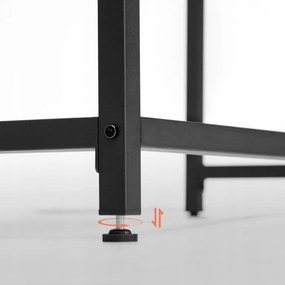 Dolgozószobai szett íróasztal TAYLOR 80x50 cm sonoma tölgy + irodai szék AVOLA VELVET királykék