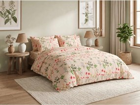 Krepp ágyneműhuzat HERBAR POLY bézs Ágyneműhuzat mérete: 2 db 70 x 90 cm | 200 x 220 cm