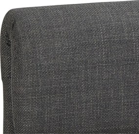 Sötétszürke kárpitozott ágyneműtartós franciaágy ágyráccsal 160x200 cm Calvi – Actona