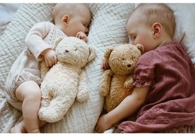 Moonie - Snuggle buddy dallammal és világítással medvebocs 2.0 organic rózsa