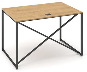 ProX asztal 118 x 80 cm, burkolattal, hamilton tölgy / grafit
