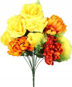 Művirág csokor rózsa és krizantém keverék