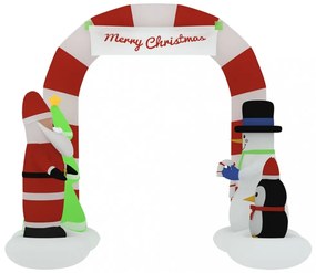 felfújható karácsonyi boltív LED-ekkel 260 cm