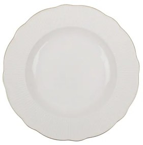 18 darabos étkészlet fehér/arany/porcelán