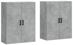 2 db betonszürke faliszekrény 69, x 34 x 90 cm