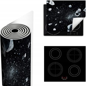 Tűzhelyvédő Szőnyeg Több Helyet Biztosít 60x52 fekete Jég