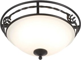 ELSTEAD PB-F-A-BLACK PEMBROKE Klasszikus Mennyezeti Lámpa Fehér, Fekete E27 IP20