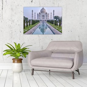 Kép - Taj Mahal napkeltekor (üvegen) (70x50 cm)