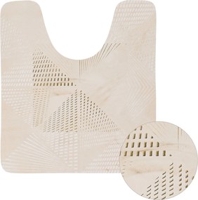 Puha Fürdőszobaszőnyeg Szőnyeg 45x50 cm nedvszívó alátét bevágással bézs