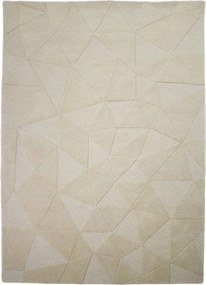 Bézs kézi szövésű gyapjú szőnyeg 120x170 cm Shard – Flair Rugs