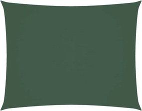 vidaXL sötétzöld téglalap alakú oxford-szövet napvitorla 2,5x4 m