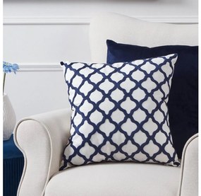 Eglo 420016 - Dekoratív párna CHEVERY 45x45 cm fehér/kék