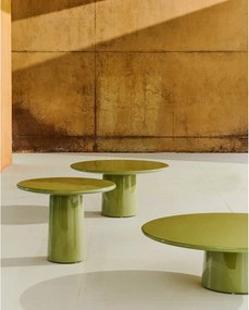 Beton kerek kerti dohányzóasztal ø 85 cm Albanella – Kave Home