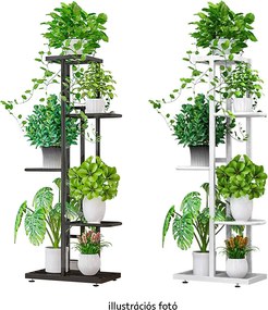 Fém állvány a virágokra, fehér, BAMIR TYP 2